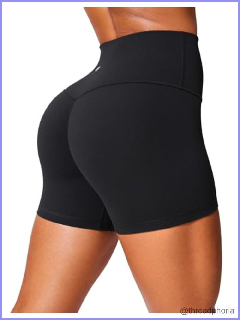 High Rise Biker Shorts 4in Glute Scrunch Seamless Workout Yoga